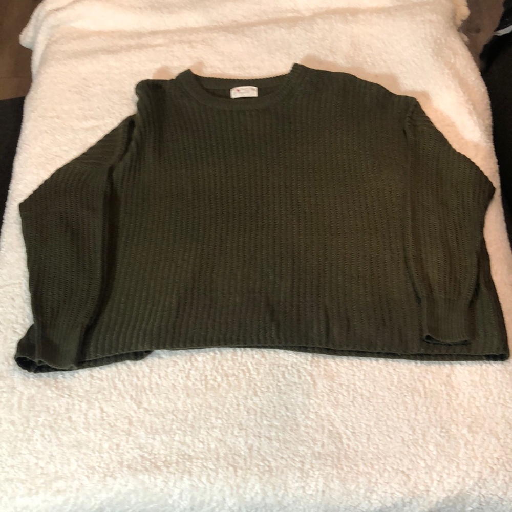 Olive Green Knit Sweater